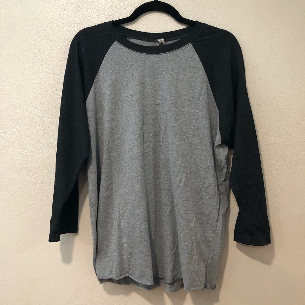 Grey Baseball Tee